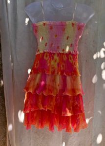 Bohemian Tiered Floral Mini Dress