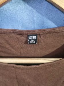 Uniqlo Brown Sleeveless Top
