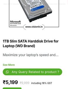 Seagate 500gb HHD and HP 1TB HDD