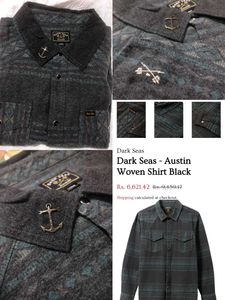 Original Authentic vintage Dark Seas Austin Woven