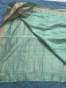 Elegant Teal Silk Saree