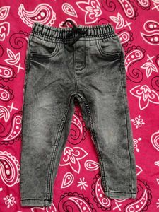 Toddler Boys Grey Wash Jeans