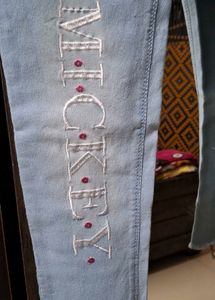 Light Wash Mickey Mouse Jeans
