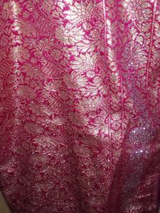 Elegant Pink Banarasi Silk Saree