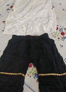 Elegant Chikankari Kurta & Palazzo Set