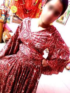 Elegant Paisley Print Ethnic Dress