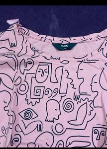 max baby pink Top