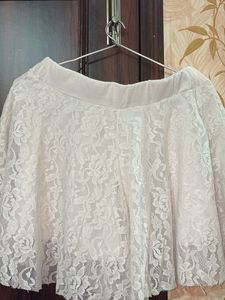 White Lace Skirt