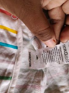 Baby Wrap Onesie with Stripes