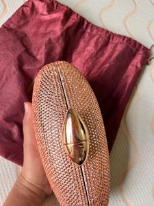 Sparkling Rose Gold Clutch
