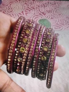 Sparkling Embellished Bangles Set