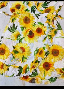 Price Drop-Shein Sunflower Print Mini Dress