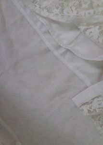 hi low laced offwhite or cream  Top
