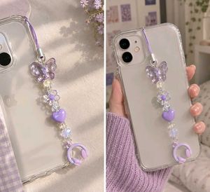 Cute purple phone charm
