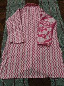 Pink Floral &amp; Zigzag Button-Down Shirt