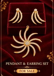 Stunning Pendant & Earring Set
