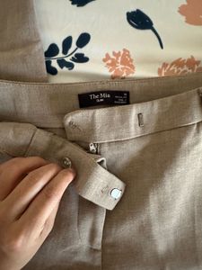 Classic Beige Tailored Trousers