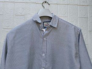 New with tag Korean Casual Striped Button-Up Shirt
