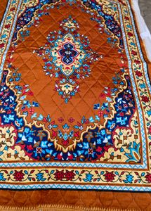 Prayer Rug with Intricate Floral Design