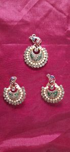 Peacock Design Jhumka Set