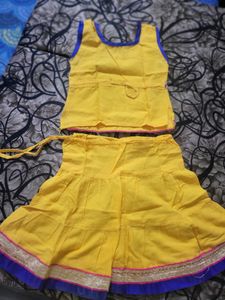 JANAMASHTMIYellow Indian RADHA Outfit (RADHA DRESS