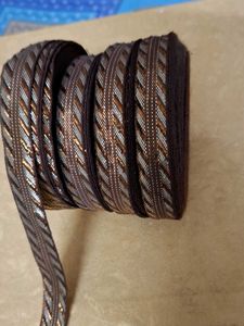 combo of 4 Decorative Brown & Gold Trim Ribbon
