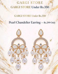 Elegant Pearl Chandelier Earrings