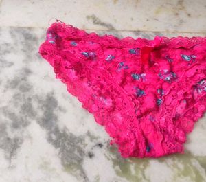 Pink Lace Floral Panty