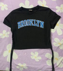 Brooklyn Drawstring Black Top
