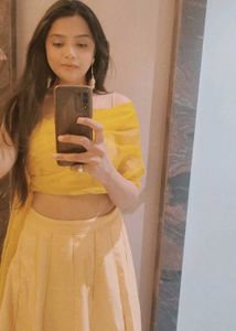 Beautiful Yellow Lehenga Choli Set