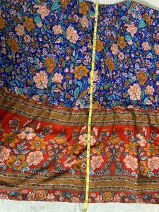 Boho Floral Print Kimono Plus Size Top