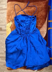 Pinterest inspired Satin Strappy Back Party Dress
