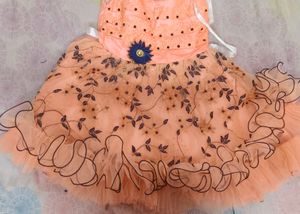 Cute Peach Party frock