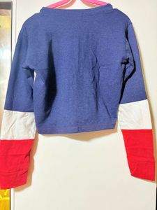 Colorblock "Creative" Cropped Sweatshirt