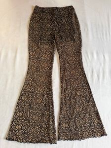 Bershka Leopard Print Flared Pants