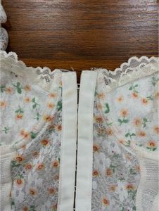 Floral Puff Sleeve Corset Top