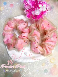 Polka Dot Scrunchies Pair