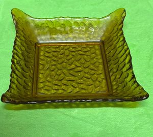 🆕Serving Small Square Plate Clear Glass