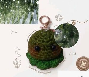 Cute Crochet Octopus Keychain
