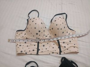 Chiara Ferragni Eye-star Print Push-up Bra