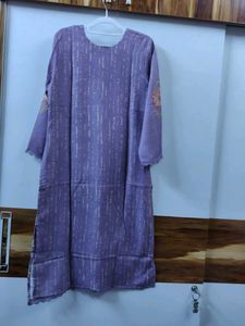 Purple Floral Kurta Set