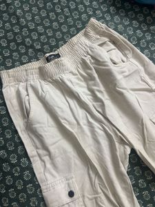 Women's Beige Cargo Pants