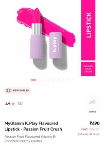 Myglam K.Play Flavoured Lipstick 💄💄💋💋💋