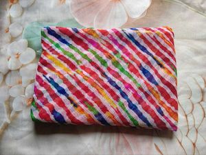 Vibrant Striped Saree