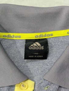 Adidas Men's Grey Polo Shirt