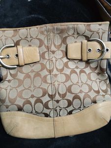 Coach Signature Canvas Shoulder Bag