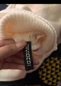 Cream Turtleneck Sweater
