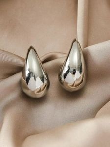 Silver Teardrop Statement Earrings