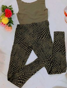 Stylish Printed Two-Piece Set