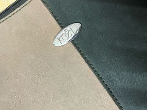 Stylish Two-Tone Clutch Bag